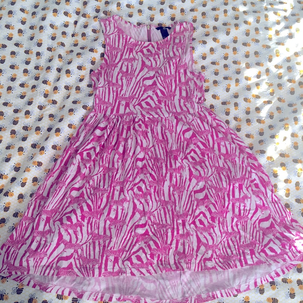 Pink zebra high-low H&M sleeveless dress